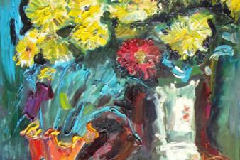 Желтые цветы. 2006. Холст, масло. 84х65